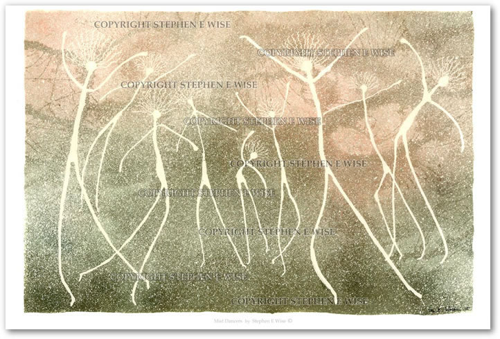 Buy Original Art Works from leading Contemporary Artist Stephen E Wise - Artwork Title : Mist Dancers